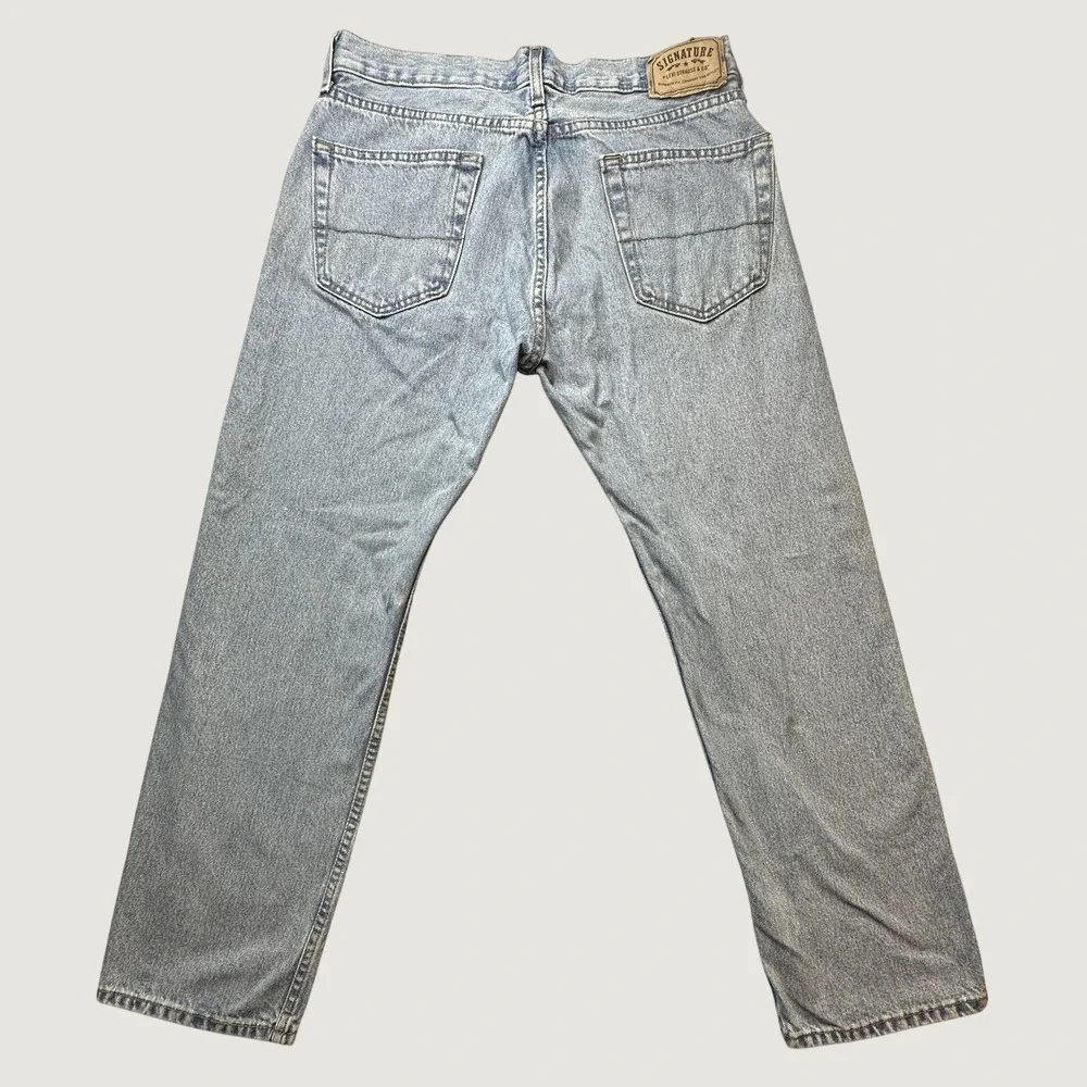 Vintage Levi's Signature Jeans Mens 34x29 Blue Regular Fit Straight Leg Cotton